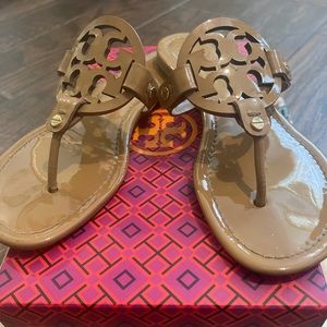 Tan Tory Burch Miller Sandal
